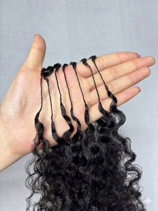 Pixie Curly Crochet Hair Extension Super Double Drawn