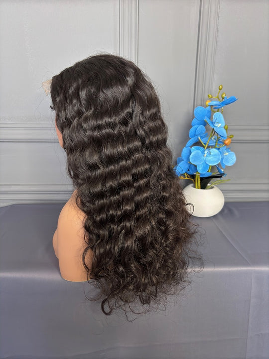 Raw Indian Curly Hair HD Lace Closure Wig 250%