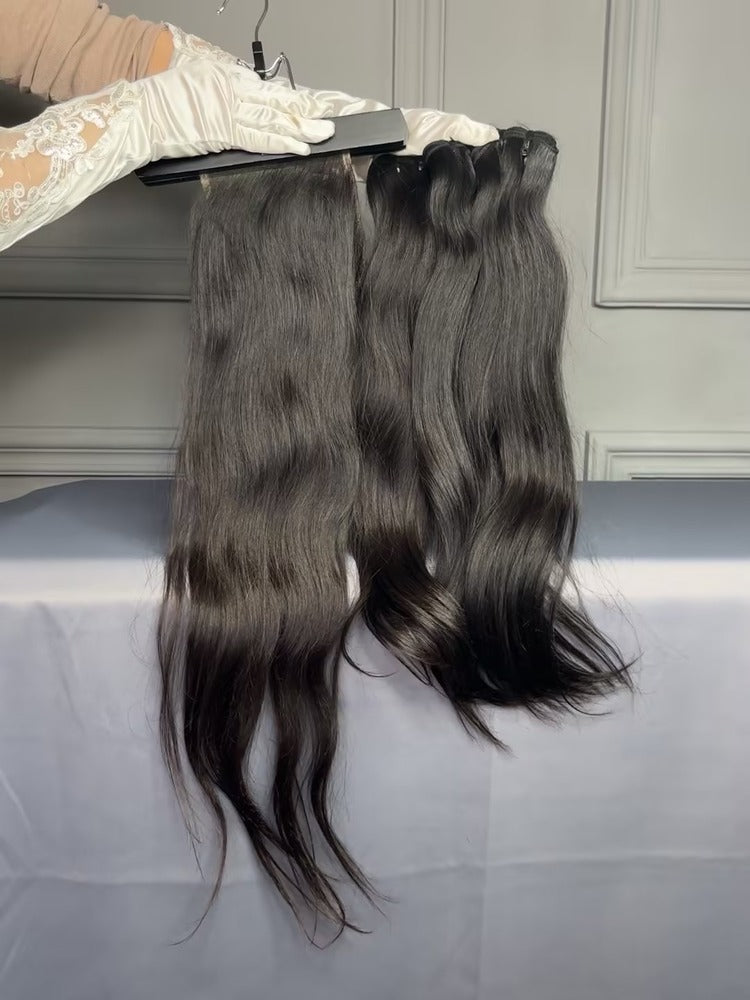 Indian Raw Hair HD Lace Closure Natual Straight