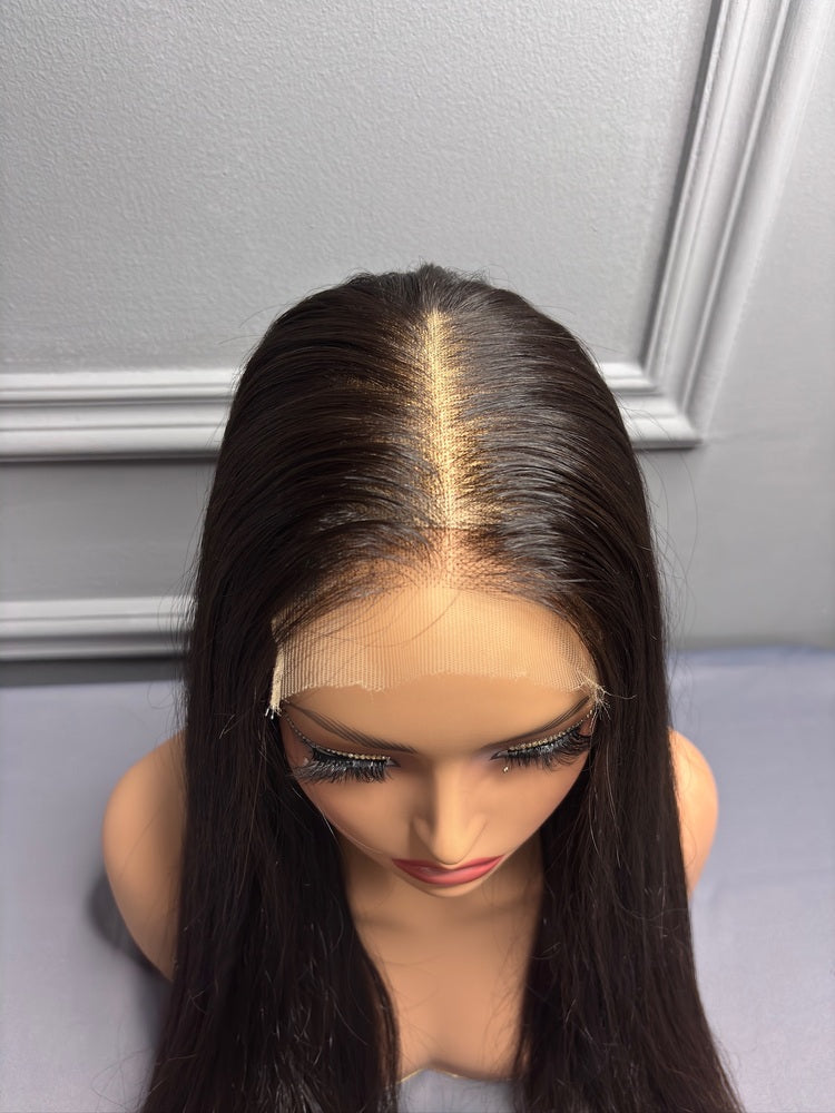 Raw Indian Hair Straight HD Lace Closure Wig 250%