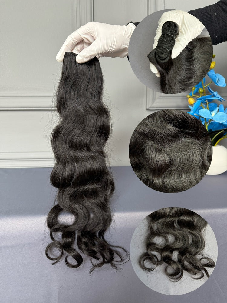 Flowywig Natural Wavy Indian Hair – Effortless texture, no need for daily heat styling