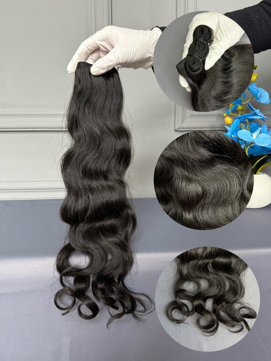 Flowywig Natural Wavy Indian Hair – Effortless texture, no need for daily heat styling
