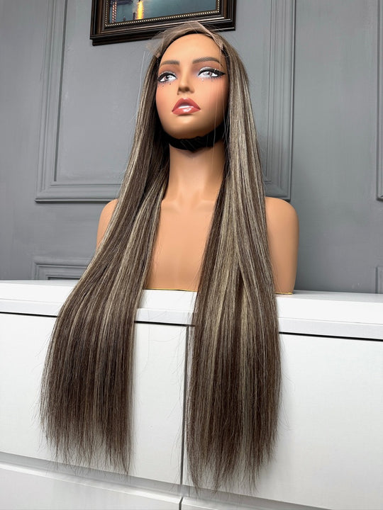 Vietnamese Raw Hair Straight HD Lace Closure Wig b2/60a 250%