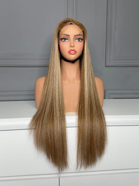 Vietnamese Raw Hair Straight HD Lace Closure Wig B4/60a 250%