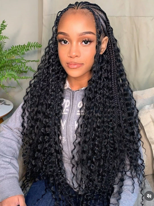 Bulk Hair for Boho Braids Deep Wave Double Drawn