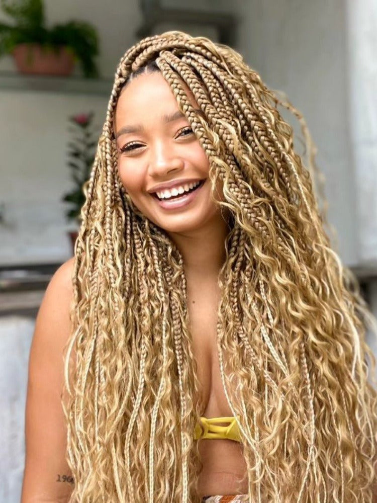 Bulk Hair for Boho Braids Deep Wave Double Drawn