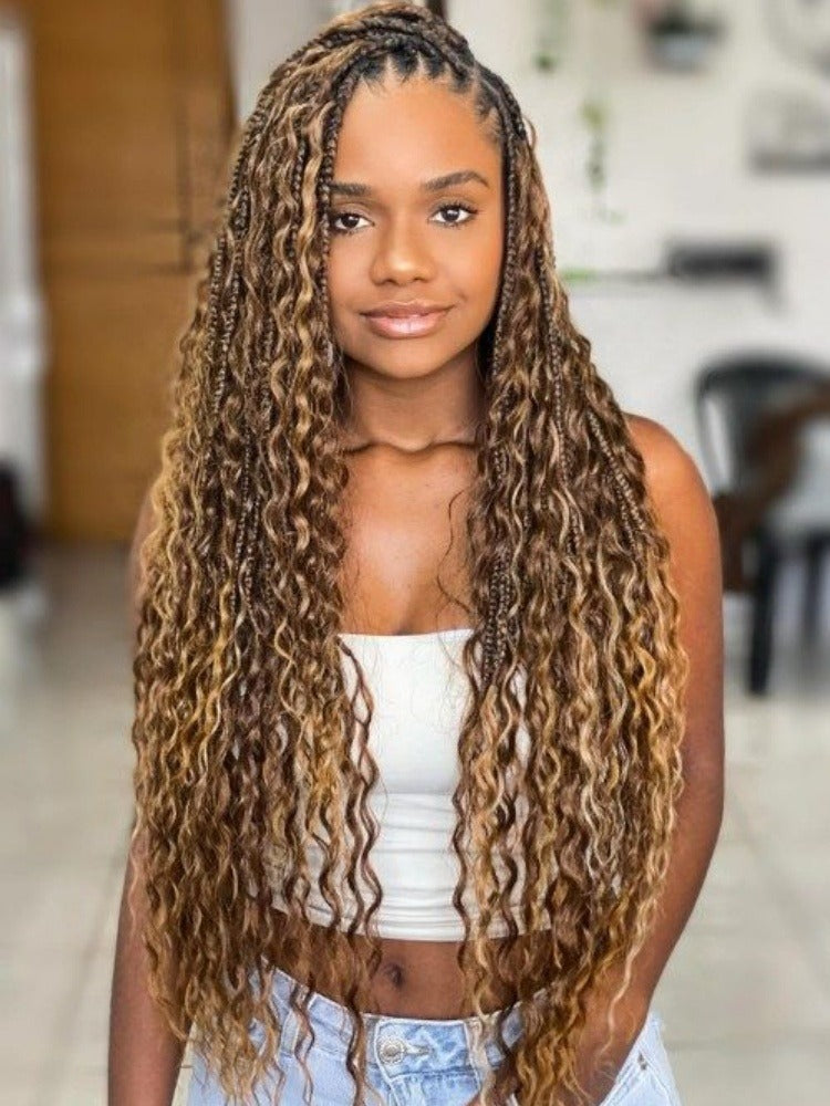 Bulk Hair for Boho Braids Deep Wave Double Drawn