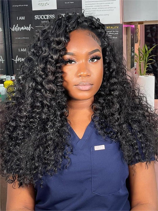 Raw Burmese Curly Hair Bundles Double Drawn