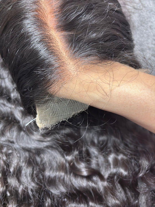 Raw Indian Curly Hair HD Lace Closure Wig 250%