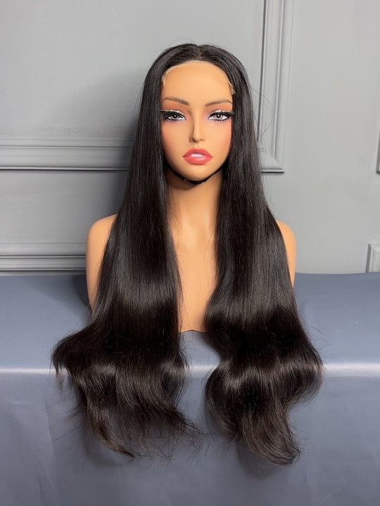Raw Indian Hair Straight HD Lace Closure Wig 250%