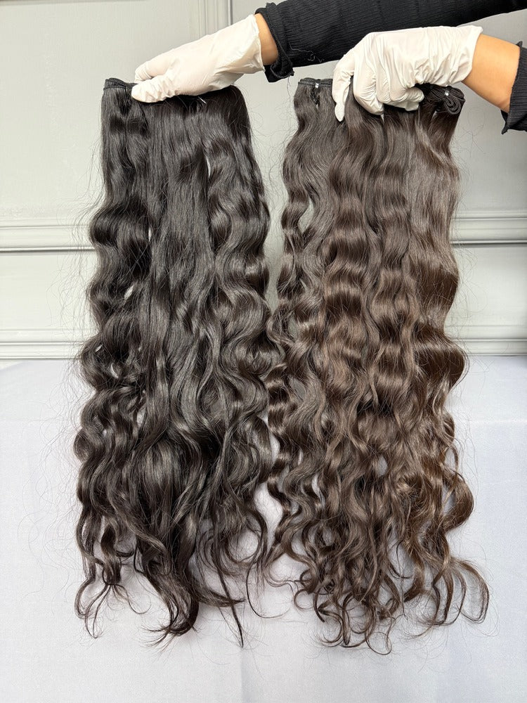 Raw Indian Hair Bundles Wavy