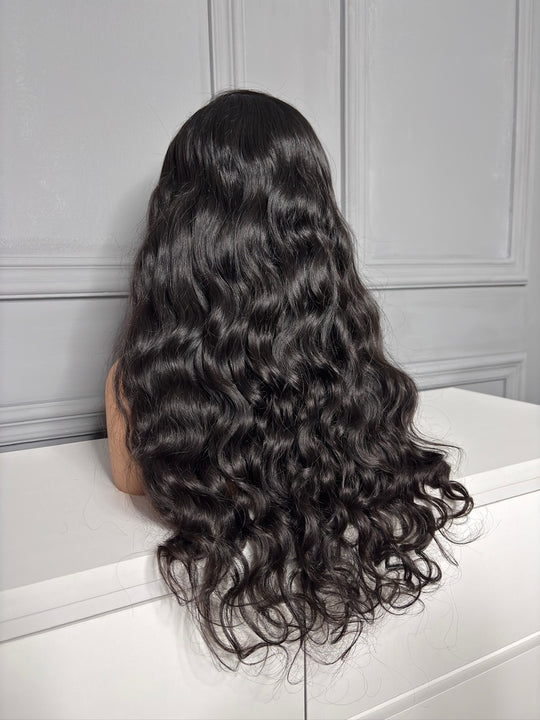 Raw Indian Hair Wavy HD Lace Closure Wig 250%