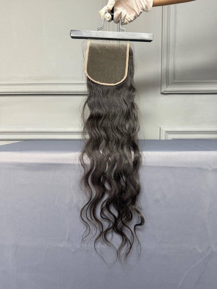 Indian Raw Hair HD Lace Closure Wavy