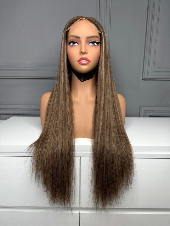 Vietnamese Raw Hair Straight HD Lace Closure Wig 250% B2/5
