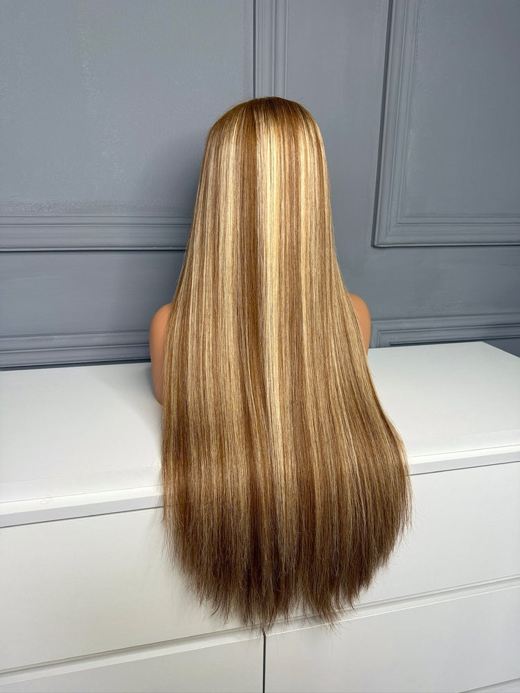 Vietnamese Raw Hair Straight HD Lace Closure Wig B4/60a 250%