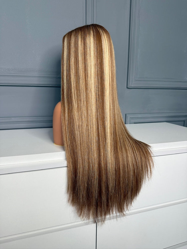 Vietnamese Raw Hair Straight HD Lace Closure Wig B4/60a 250%