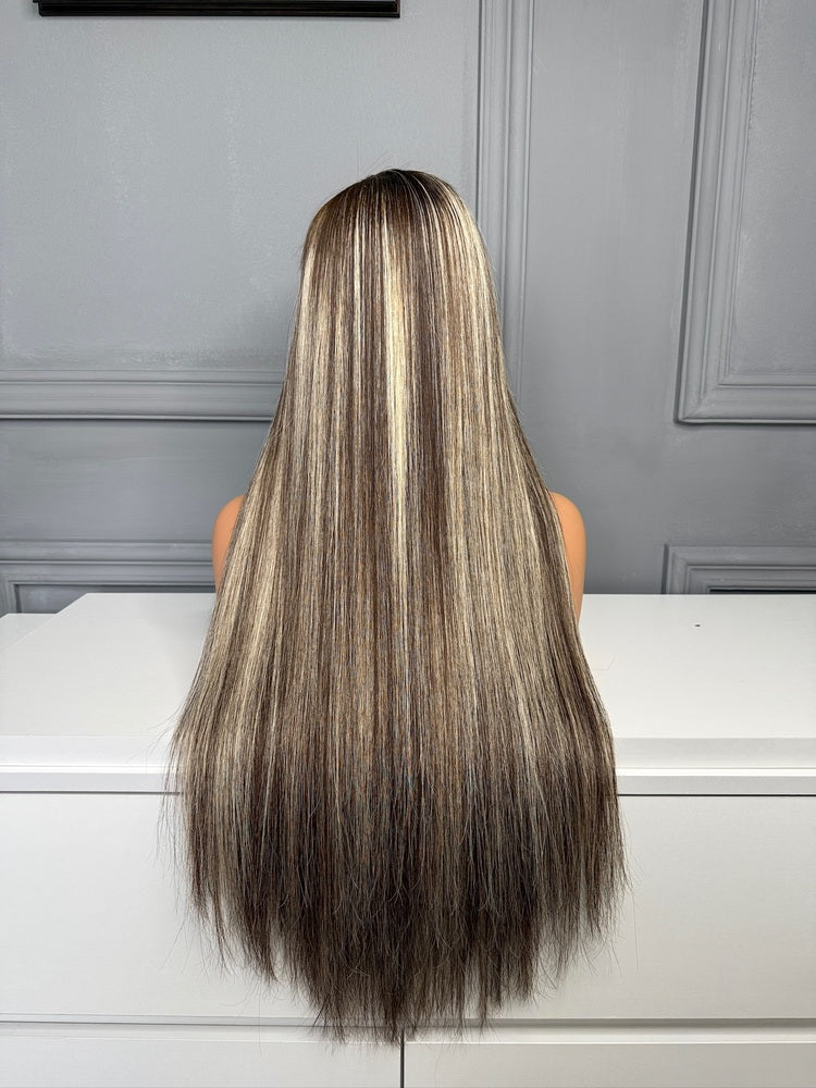 Vietnamese Raw Hair Straight HD Lace Closure Wig b2/60a 250%