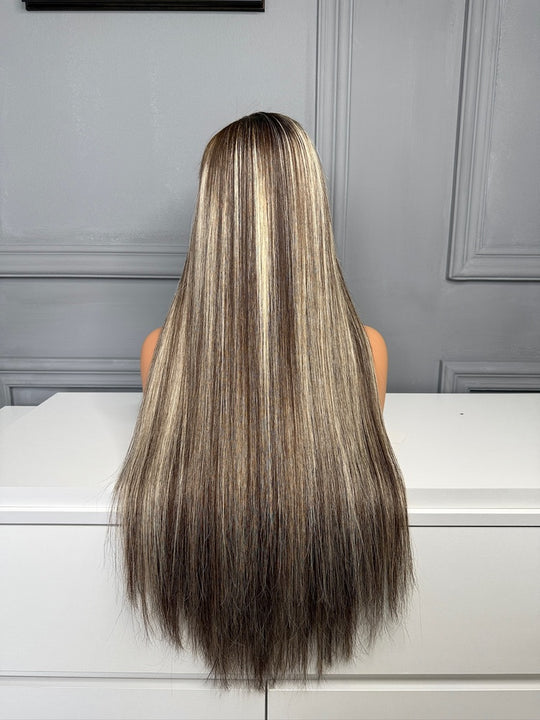 Vietnamese Raw Hair Straight HD Lace Closure Wig b2/60a 250%