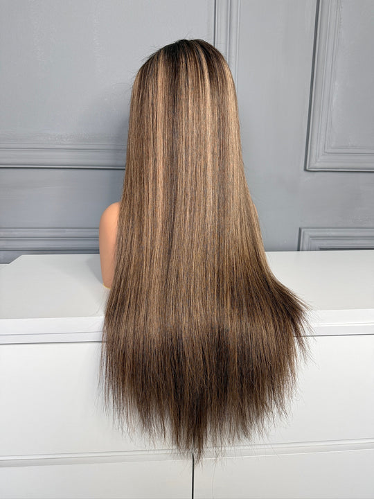 Vietnamese Raw Hair Straight HD Lace Closure Wig 250% B2/5