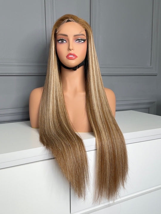 Vietnamese Raw Hair Straight HD Lace Closure Wig B4/60a 250%