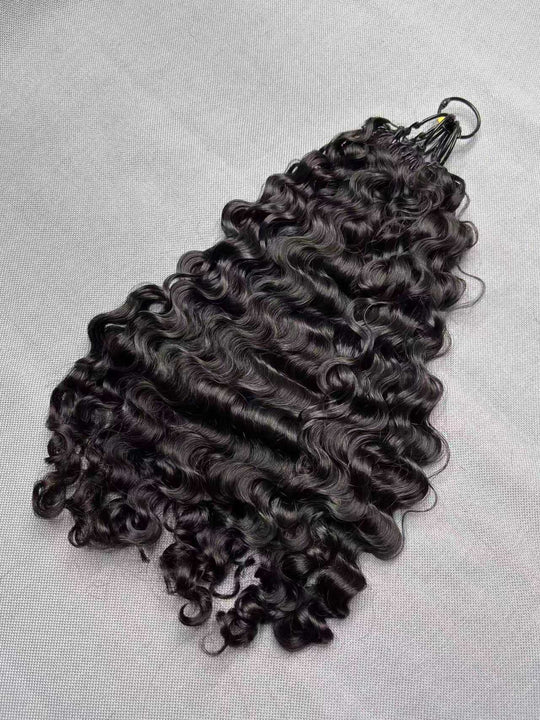 Burmese Curly Crochet Hair Extension Super Double Drawn