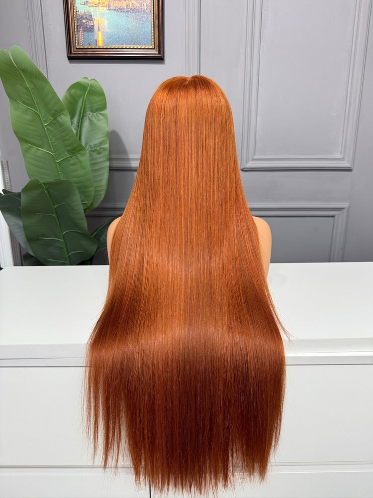 Vietnamese Raw Hair Straight HD Lace Closure Wig 250% Colored 350
