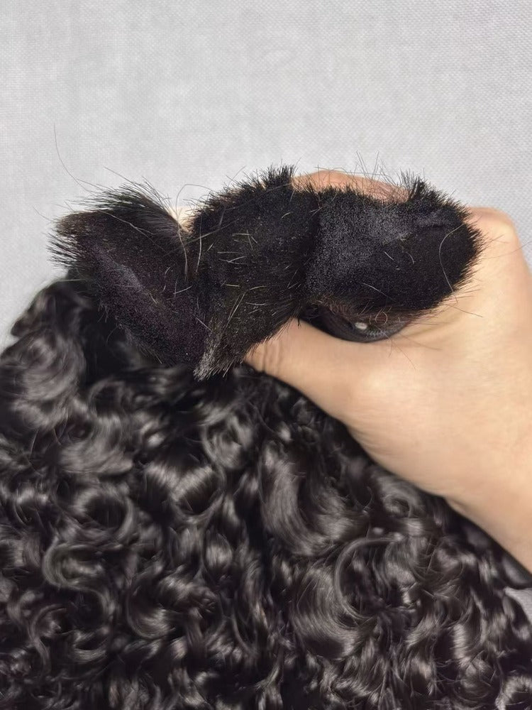 Bulk Hair for Boho Braids Burmese Curly Double Drawn