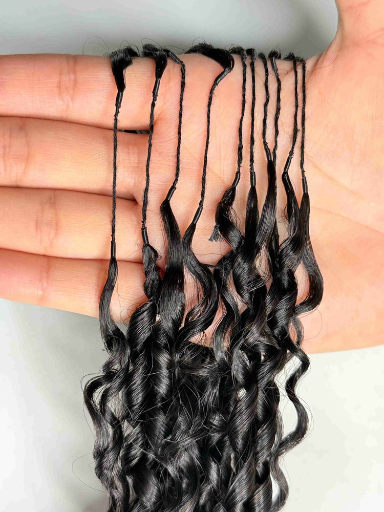 Pixie Curly Crochet Hair Extension Super Double Drawn