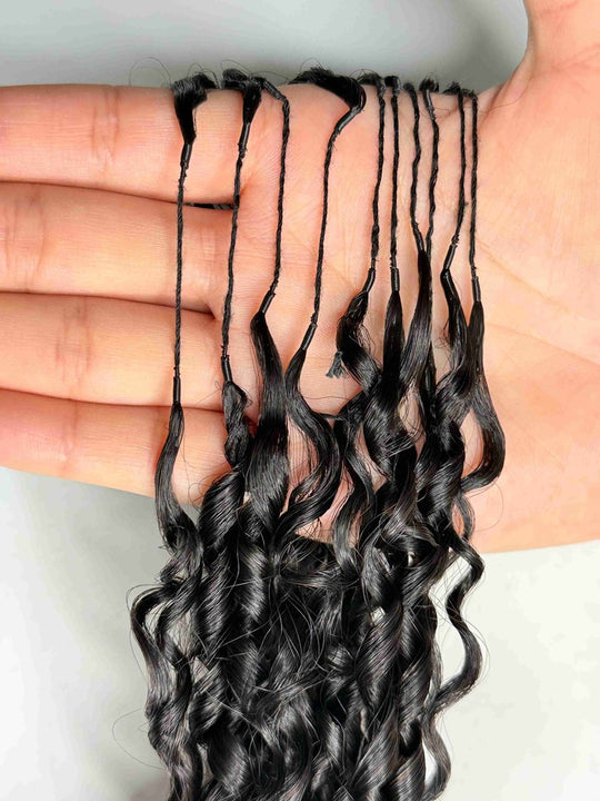 Pixie Curly Crochet Hair Extension Super Double Drawn