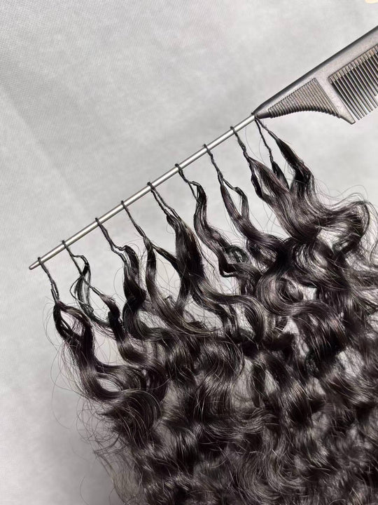 Burmese Curly Crochet Hair Extension Super Double Drawn