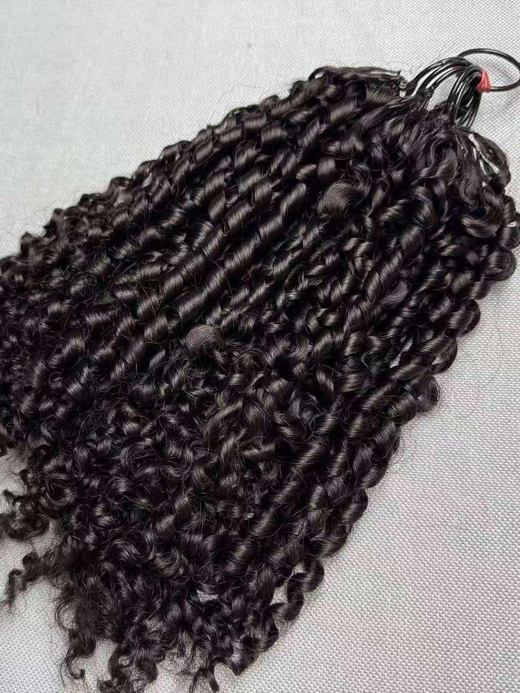 Pixie Curly Crochet Hair Extension Super Double Drawn