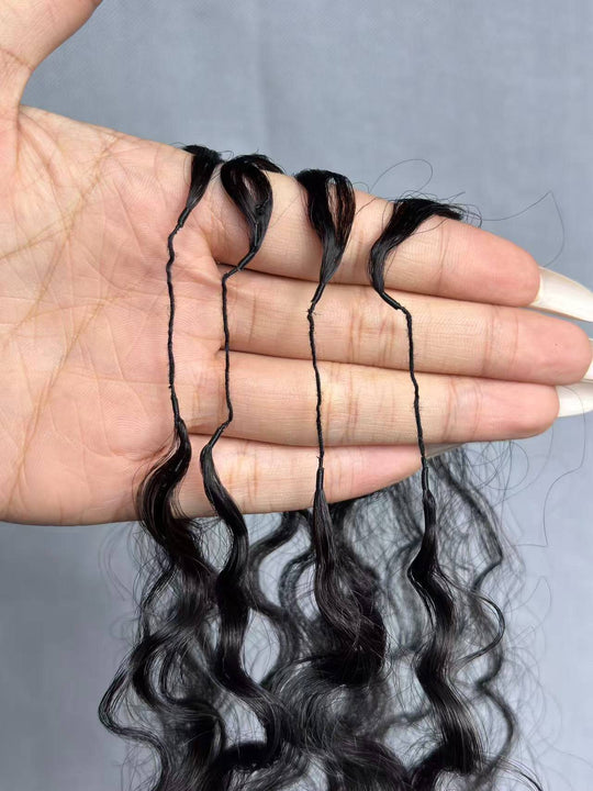 Burmese Curly Crochet Hair Extension Super Double Drawn