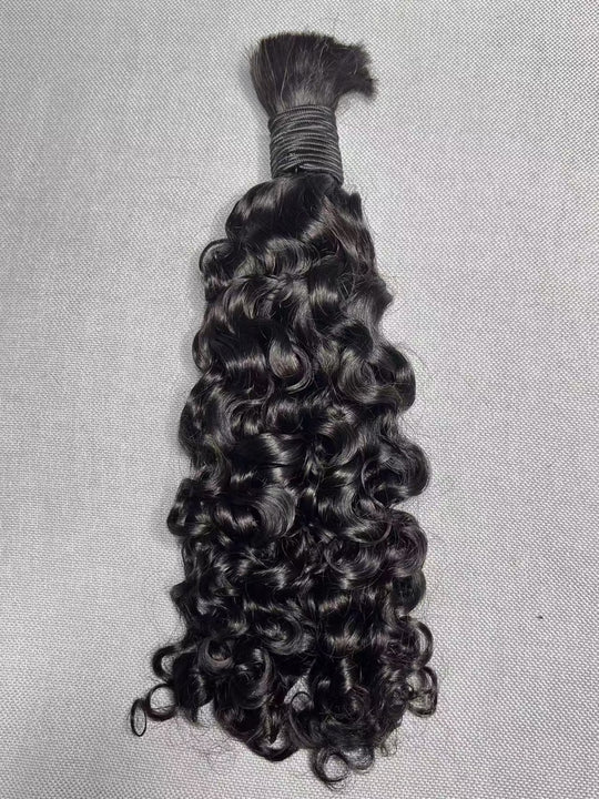 Bulk Hair for Boho Braids Burmese Curly Double Drawn