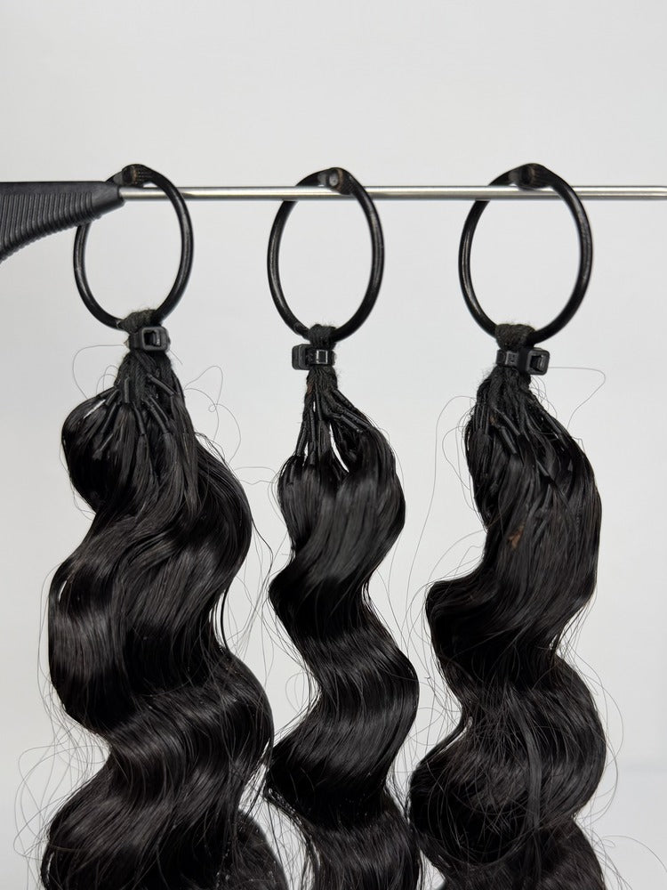 Loose Deep Wave Feather Crochet Hair Super Double Drawn