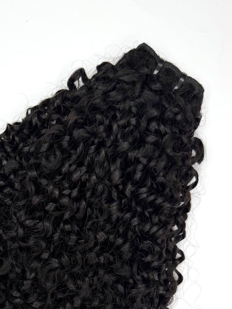 Pixie Curly Hair Bundles Double Drawn