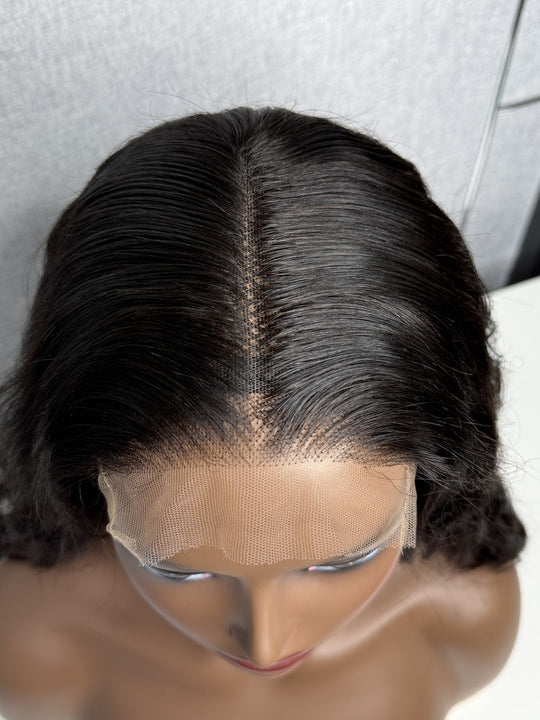 Raw Burmese Hair Wavy HD Lace Closure Wig 250%