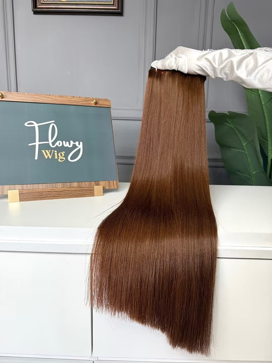 Raw Vietnamese Hair Bundles Super Double Drawn Bone Straight #4