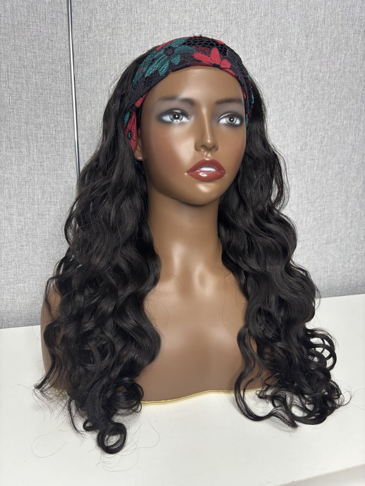 Raw Burmese Hair Wavy Flip Over Half Wig