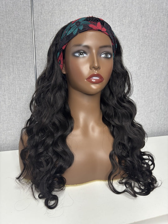 Raw Burmese Hair Wavy Flip Over Half Wig
