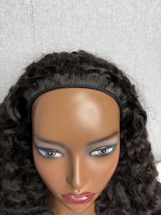 Raw Burmese Curly Hair Flip Over Half Wig