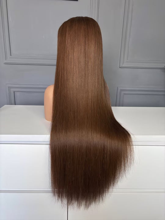 Vietnamese Raw Hair Straight HD Closure Wig #4