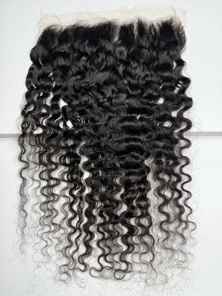 Raw Burmese Curly Hair HD Lace Frontal