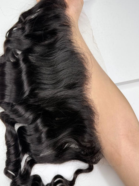 Raw Burmese Wavy Hair HD Lace Frontal