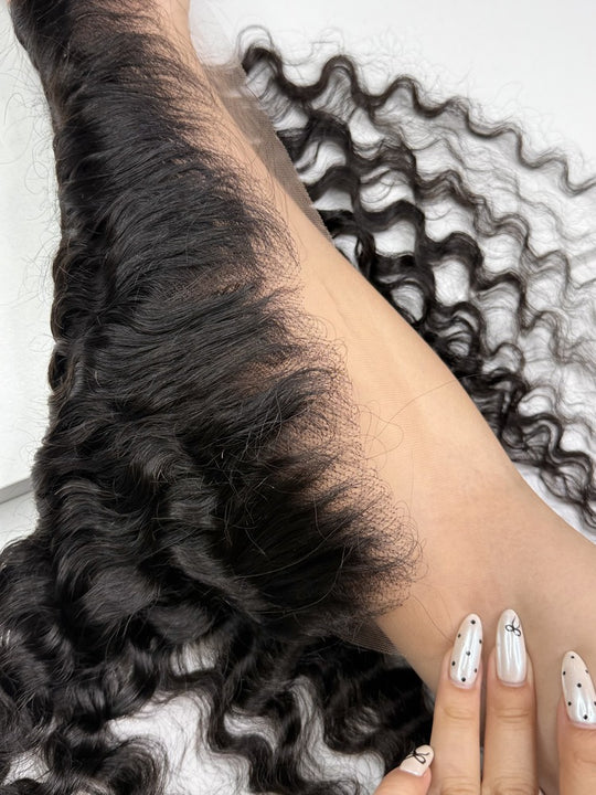 Raw Burmese Curly Hair HD Lace Frontal