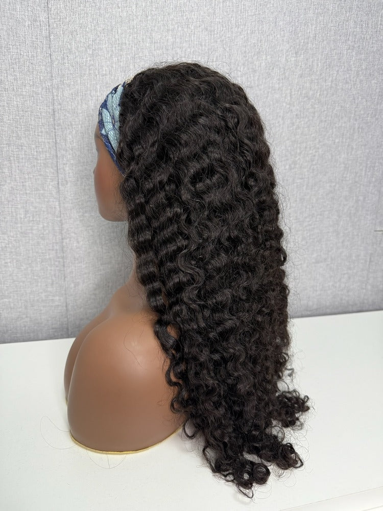 Raw Burmese Curly Hair Flip Over Half Wig
