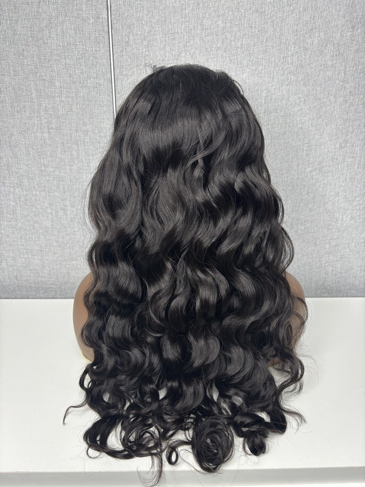 Raw Burmese Hair Wavy Flip Over Half Wig
