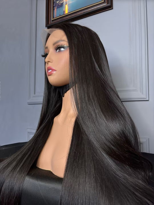 Vietnamese Raw Hair Straight HD Closure Wig 250%