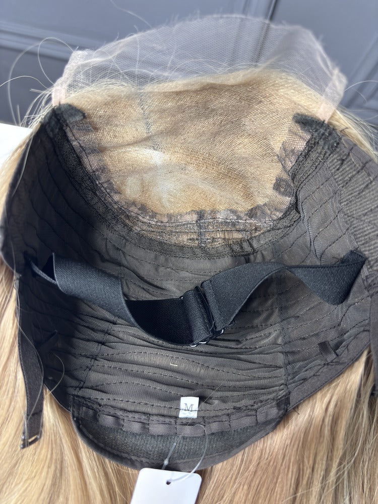 Raw Vietnamese Hair HD Lace Closure Wig Straight Platinum Blonde 250%