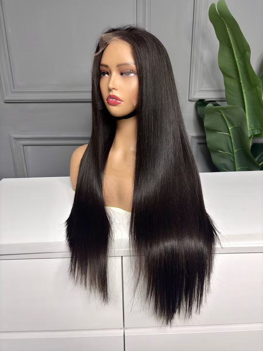 Raw Vietnamese Hair HD Lace Frontal Wig Straight 280%