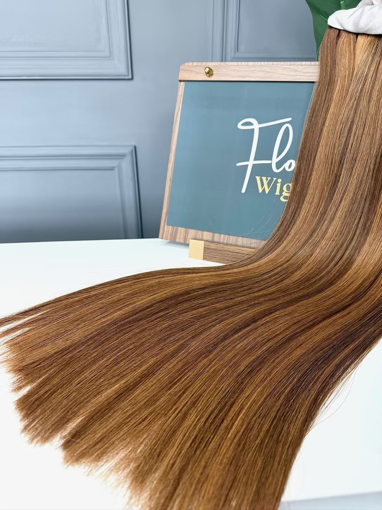Raw Vietnamese Hair Bundles Super Double Drawn Bone Straight P4/27